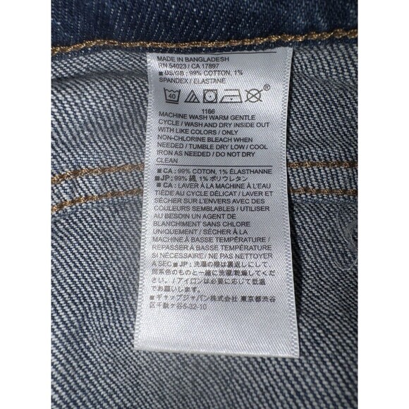 Banana Republic Jean Shorts Size 29 8 Girlfriend Dark Wash Blue Denim NWT - Picture 6 of 7